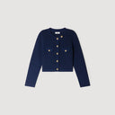 DANÉ CROPPED KNIT CARDIGAN